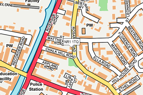 NR1 1TQ map - OS OpenMap – Local (Ordnance Survey)