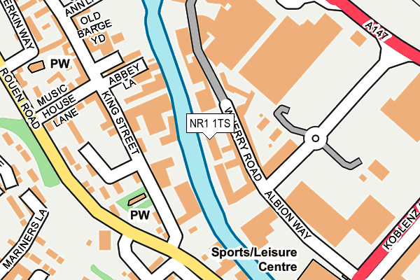 NR1 1TS map - OS OpenMap – Local (Ordnance Survey)