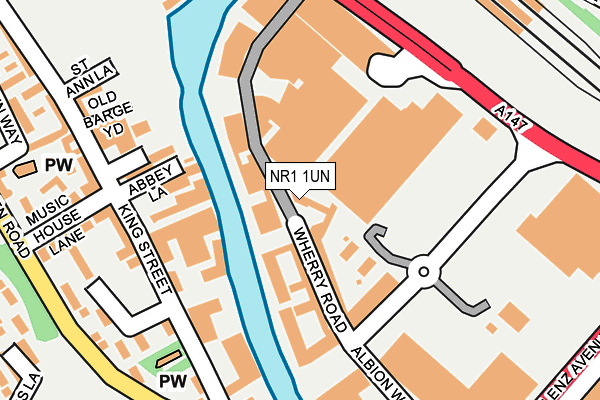 NR1 1UN map - OS OpenMap – Local (Ordnance Survey)