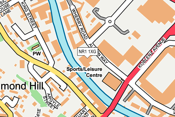 NR1 1XG map - OS OpenMap – Local (Ordnance Survey)