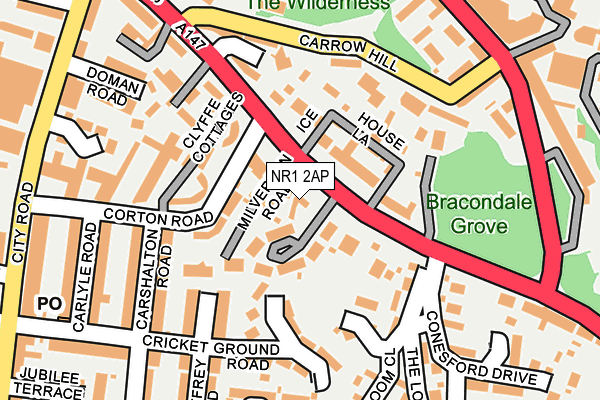 NR1 2AP map - OS OpenMap – Local (Ordnance Survey)