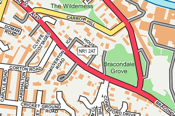 NR1 2AT map - OS OpenMap – Local (Ordnance Survey)