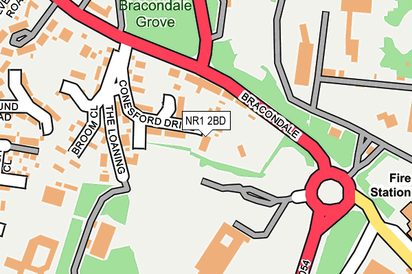 NR1 2BD map - OS OpenMap – Local (Ordnance Survey)