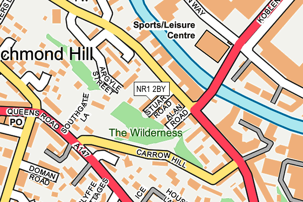 NR1 2BY map - OS OpenMap – Local (Ordnance Survey)