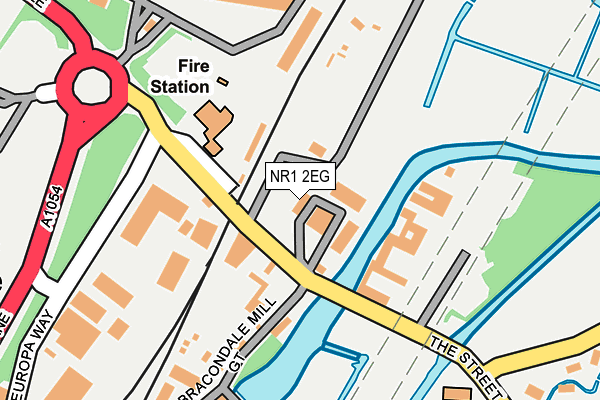 NR1 2EG map - OS OpenMap – Local (Ordnance Survey)