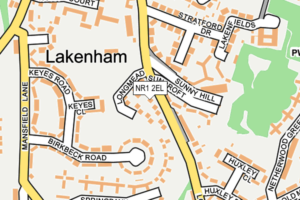 NR1 2EL map - OS OpenMap – Local (Ordnance Survey)