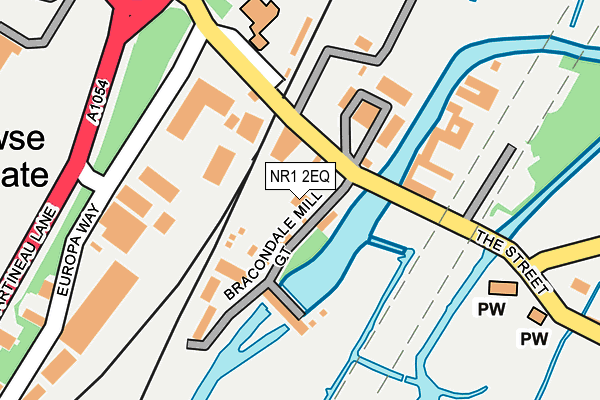 NR1 2EQ map - OS OpenMap – Local (Ordnance Survey)