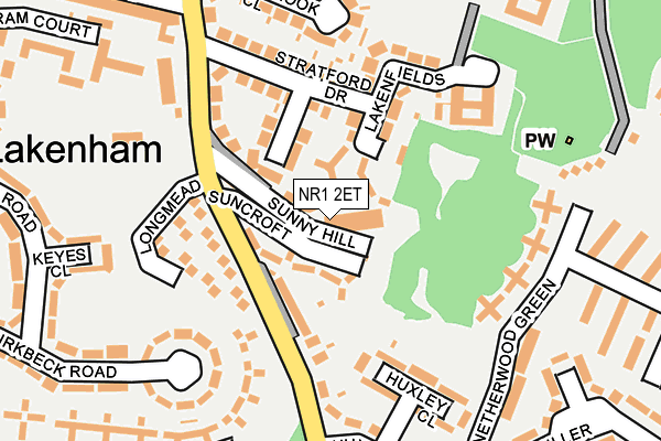 NR1 2ET map - OS OpenMap – Local (Ordnance Survey)