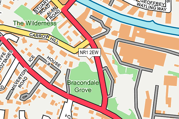 NR1 2EW map - OS OpenMap – Local (Ordnance Survey)