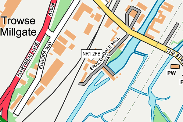NR1 2FB map - OS OpenMap – Local (Ordnance Survey)