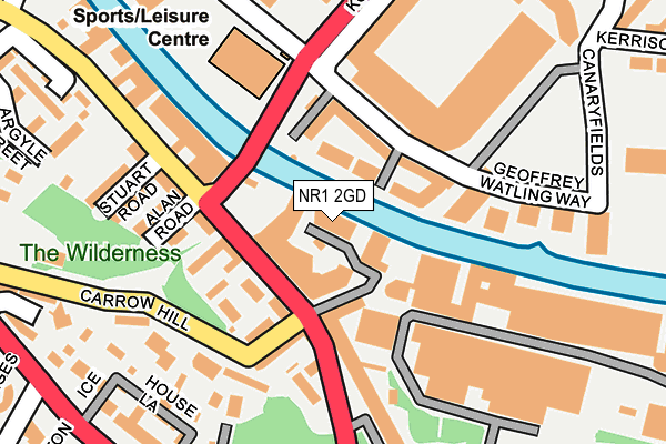 NR1 2GD map - OS OpenMap – Local (Ordnance Survey)