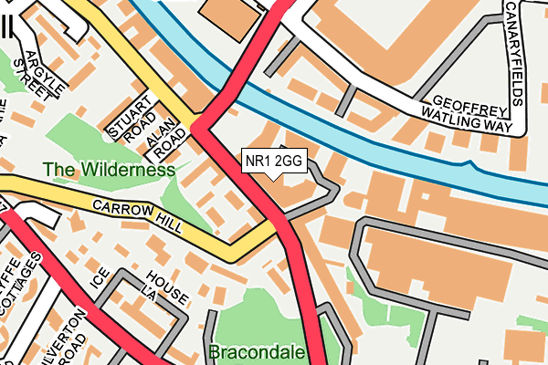 NR1 2GG map - OS OpenMap – Local (Ordnance Survey)