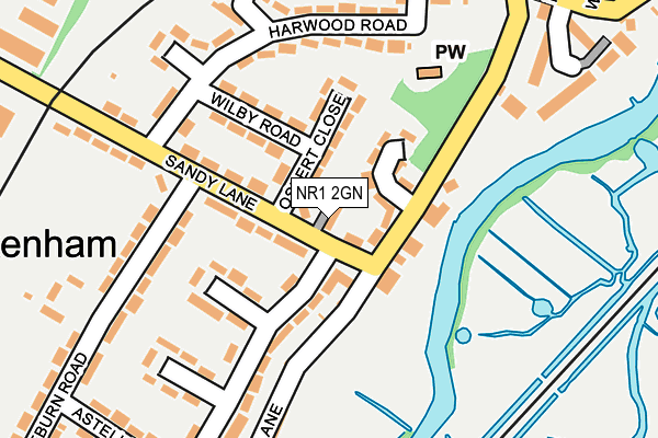 NR1 2GN map - OS OpenMap – Local (Ordnance Survey)