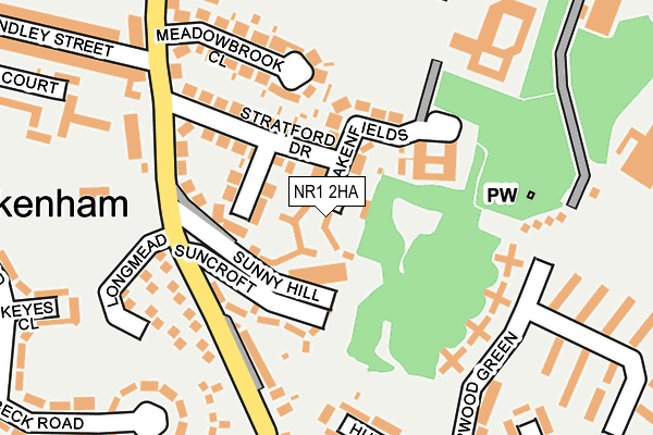 NR1 2HA map - OS OpenMap – Local (Ordnance Survey)