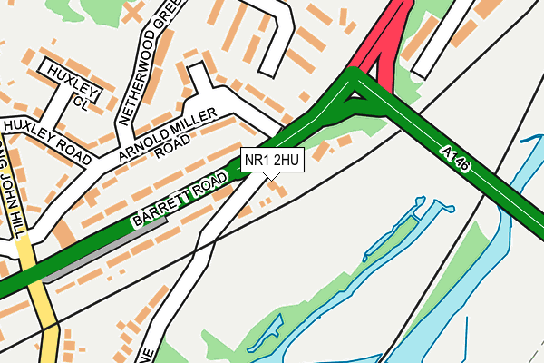NR1 2HU map - OS OpenMap – Local (Ordnance Survey)