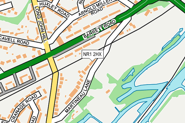 NR1 2HX map - OS OpenMap – Local (Ordnance Survey)