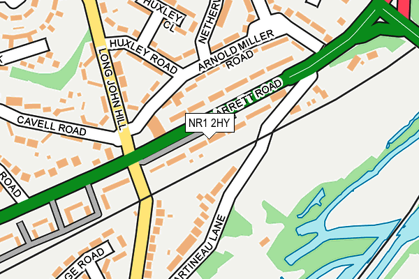 NR1 2HY map - OS OpenMap – Local (Ordnance Survey)