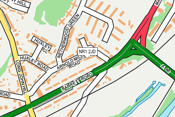NR1 2JD map - OS OpenMap – Local (Ordnance Survey)