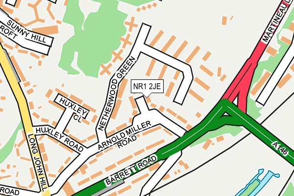 NR1 2JE map - OS OpenMap – Local (Ordnance Survey)