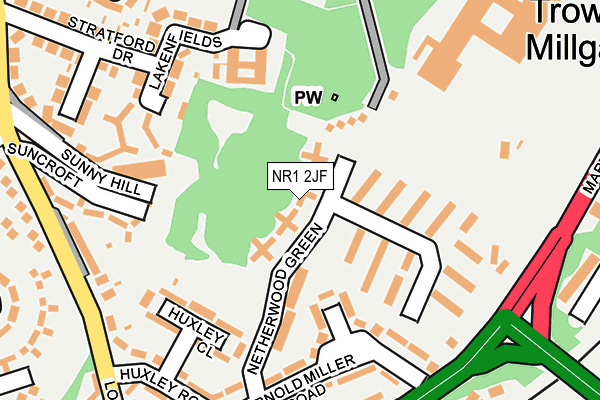 NR1 2JF map - OS OpenMap – Local (Ordnance Survey)