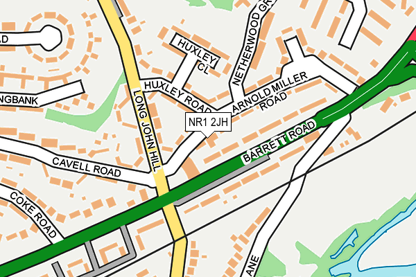 NR1 2JH map - OS OpenMap – Local (Ordnance Survey)