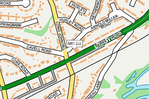 NR1 2JJ map - OS OpenMap – Local (Ordnance Survey)