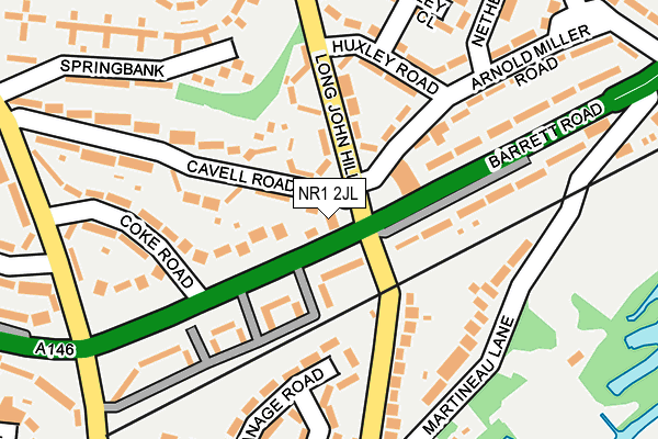 NR1 2JL map - OS OpenMap – Local (Ordnance Survey)