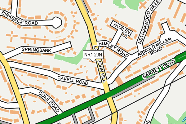 NR1 2JN map - OS OpenMap – Local (Ordnance Survey)