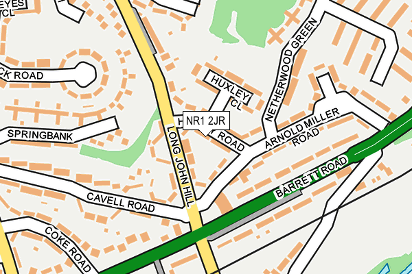 NR1 2JR map - OS OpenMap – Local (Ordnance Survey)