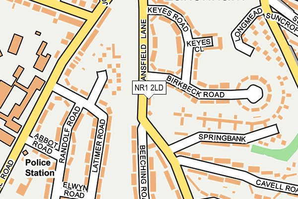 NR1 2LD map - OS OpenMap – Local (Ordnance Survey)