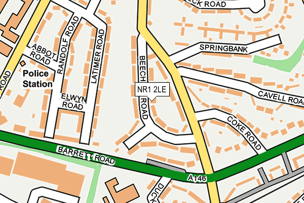 NR1 2LE map - OS OpenMap – Local (Ordnance Survey)