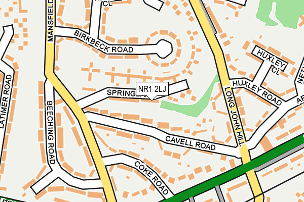 NR1 2LJ map - OS OpenMap – Local (Ordnance Survey)