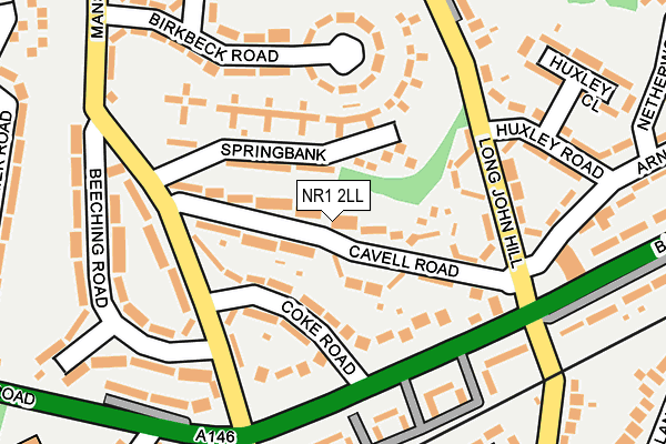 NR1 2LL map - OS OpenMap – Local (Ordnance Survey)