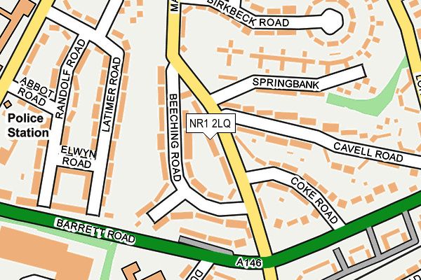 NR1 2LQ map - OS OpenMap – Local (Ordnance Survey)