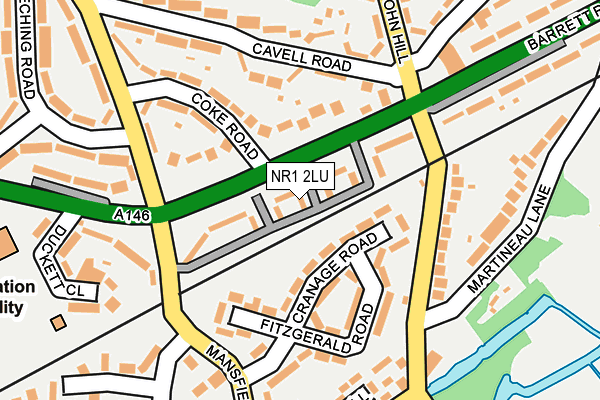 NR1 2LU map - OS OpenMap – Local (Ordnance Survey)
