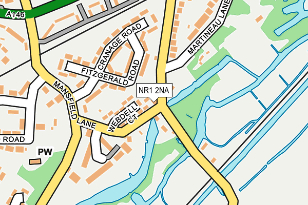 NR1 2NA map - OS OpenMap – Local (Ordnance Survey)