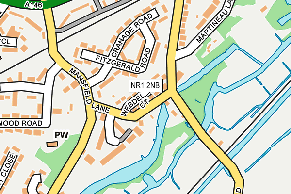 NR1 2NB map - OS OpenMap – Local (Ordnance Survey)