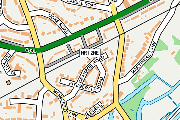 NR1 2NE map - OS OpenMap – Local (Ordnance Survey)