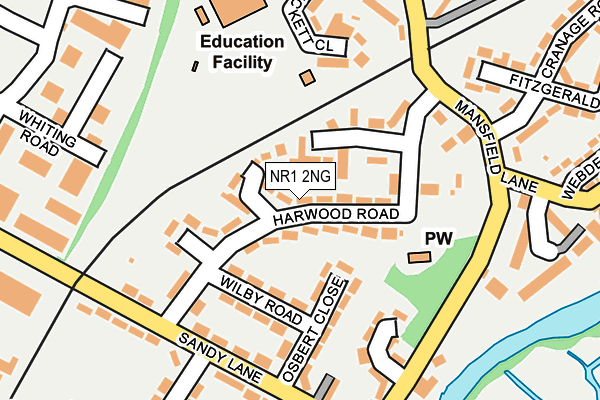 NR1 2NG map - OS OpenMap – Local (Ordnance Survey)