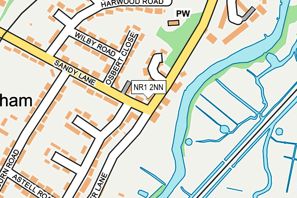NR1 2NN map - OS OpenMap – Local (Ordnance Survey)