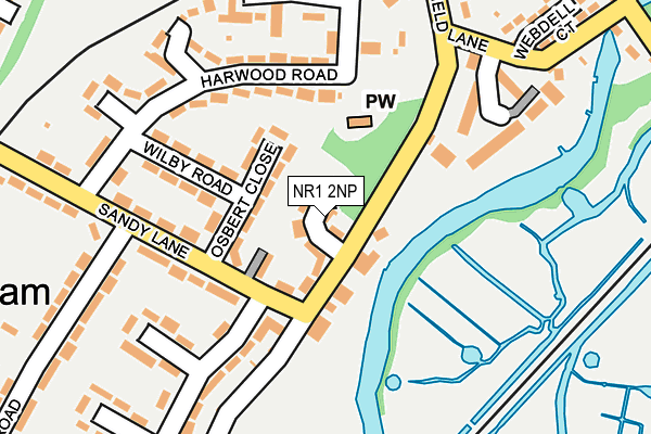 NR1 2NP map - OS OpenMap – Local (Ordnance Survey)