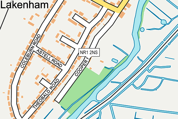 NR1 2NS map - OS OpenMap – Local (Ordnance Survey)