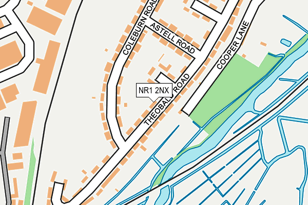 NR1 2NX map - OS OpenMap – Local (Ordnance Survey)