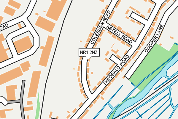 NR1 2NZ map - OS OpenMap – Local (Ordnance Survey)
