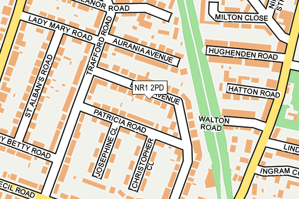 NR1 2PD map - OS OpenMap – Local (Ordnance Survey)
