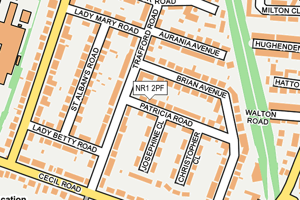 NR1 2PF map - OS OpenMap – Local (Ordnance Survey)