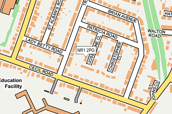 NR1 2PG map - OS OpenMap – Local (Ordnance Survey)