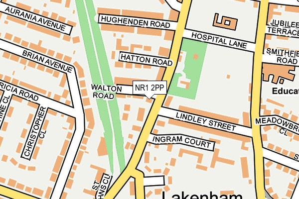 NR1 2PP map - OS OpenMap – Local (Ordnance Survey)