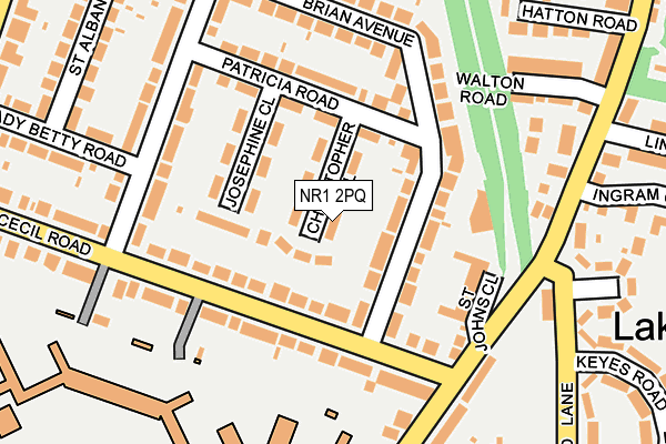 NR1 2PQ map - OS OpenMap – Local (Ordnance Survey)
