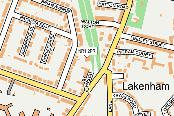 NR1 2PR map - OS OpenMap – Local (Ordnance Survey)